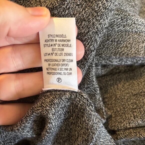 Theory Ashtry M Harmony Wool Lambskin Leather Jacket Top Size Large - Picture 11 of 11